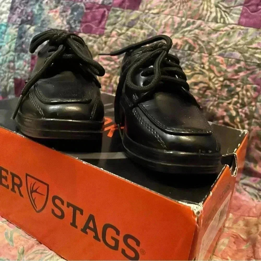 Black Kids (boys) Dress Shoes - Picture 3 of 6